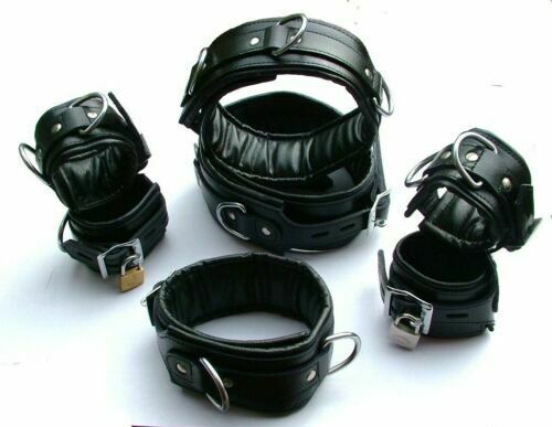 Heavy Duty 7 Piece Leather Cuffs