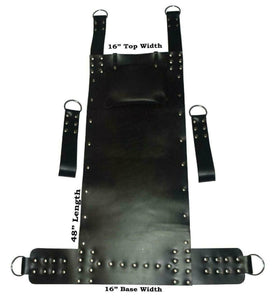 Heavy Duty Black Leather Sex Swing Adult Sling With Leg Straps Love
