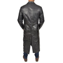Indlæs billede til gallerivisning Men&#39;s Genuine Leather Full Length Trench Coat BLADE
