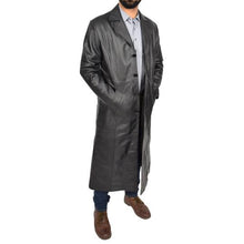 Load image into Gallery viewer, Men&#39;s Genuine Leather Full Length Trench Coat BLADE
