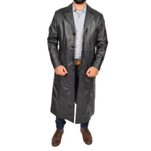 Load image into Gallery viewer, Men&#39;s Genuine Leather Full Length Trench Coat BLADE
