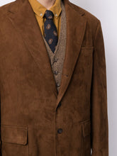 Indlæs billede til gallerivisning Men&#39;s Brown Suede Coat
