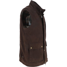 Lataa kuva Galleria-katseluun, Men&#39;s Brown Nubuck Leather Gilet Vest
