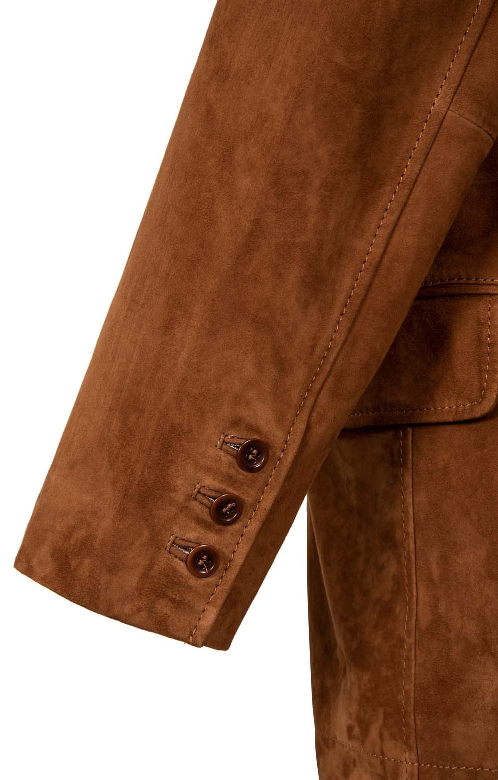 Men's Brown Suede Blazer