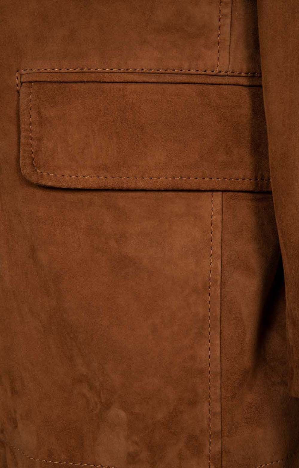 Men's Brown Suede Blazer