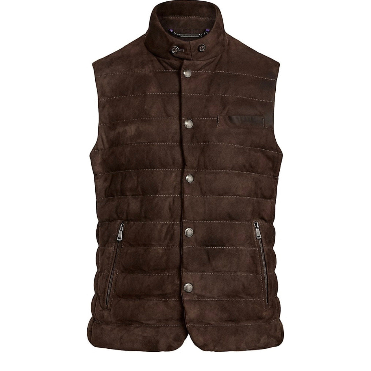 Brown Suede Gilet