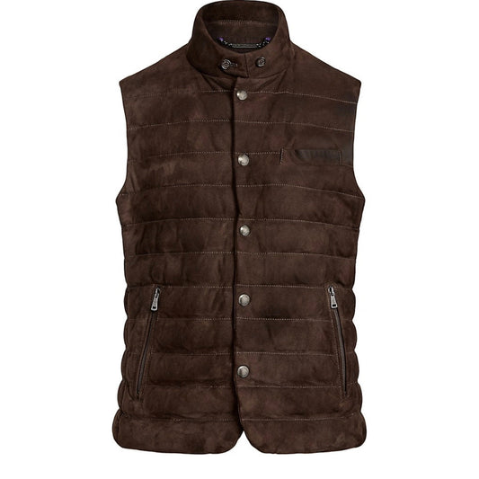 Brown Suede Gilet