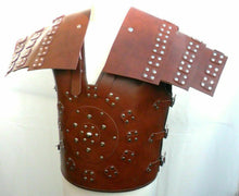 Lataa kuva Galleria-katseluun, Men&#39;s Brown Genuine Leather Samurai Roman Gladiator Armour
