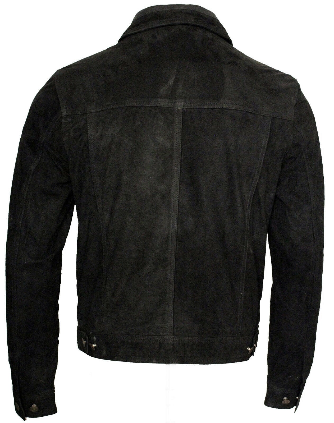 Men's Black Suede Leather Jacket