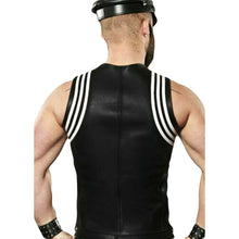 Indlæs billede til gallerivisning Men&#39;s Genuine Leather Sleeveless top Vest
