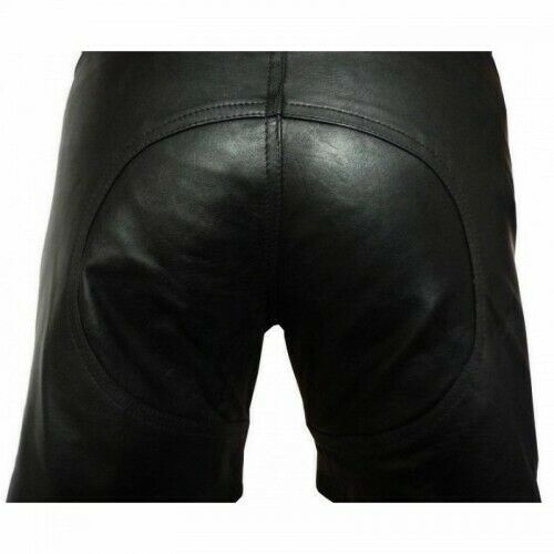 Lässige Shorts aus echtem Leder für Herren