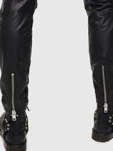 Load image into Gallery viewer, Men&#39;s Genuine Leather slim fit Biker pants
