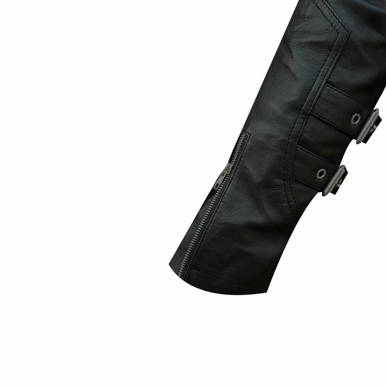 Men's Black Genuine Leather Fashion Shirt