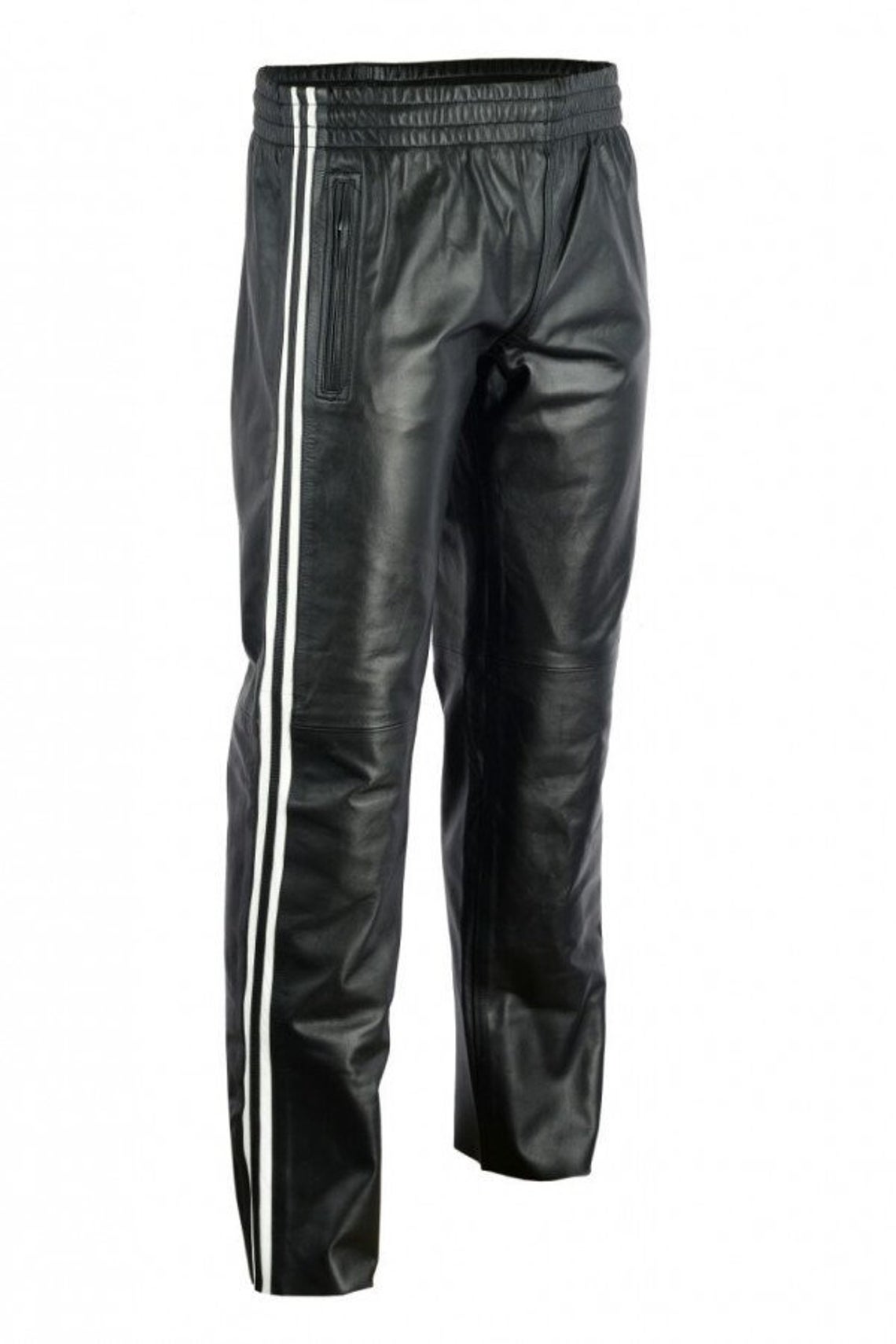 Men's Genuine Leather Track Pants