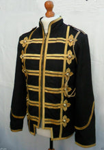 Indlæs billede til gallerivisning Men&#39;s Nubuck Leather Military Rock Jacket Tunic Coat Steampunk
