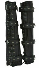 Lataa kuva Galleria-katseluun, Heavy Duty Genuine Leather Steel Boned Bondage Arm &amp; Leg Binders Restraints
