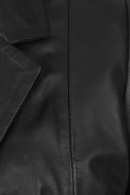 Indlæs billede til gallerivisning Ladies Black Genuine Leather Blazer
