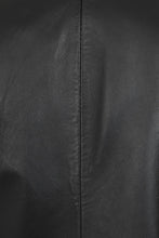 Load image into Gallery viewer, Ladies Black Genuine Leather Blazer
