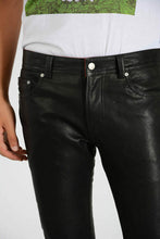 Afbeelding in Gallery-weergave laden, Men&#39;s Pure Lamb Leather slim fit trouser pants
