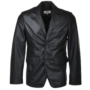 Men's Black Sheep Leather Blazer Jacket