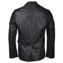 Afbeelding in Gallery-weergave laden, Men&#39;s Black Sheep Leather Blazer Jacket
