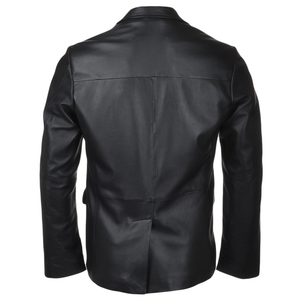 Men's Black Sheep Leather Blazer Jacket