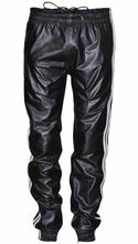 Load image into Gallery viewer, Men&#39;s Genuine Leather Jogging track pants

