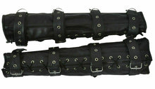 Carica l&#39;immagine nel visualizzatore di Gallery, Heavy Duty Genuine Leather Steel Boned Bondage Arm &amp; Leg Binders Restraints
