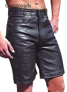 Men's Genuine Cow Leather Shorts