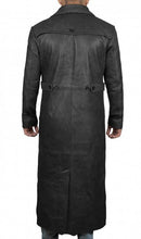 Indlæs billede til gallerivisning Men&#39;s Black Genuine Lambskin Full Length Coat
