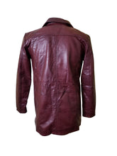 Load image into Gallery viewer, Men&#39;s Maroon Genuine Leather Coat
