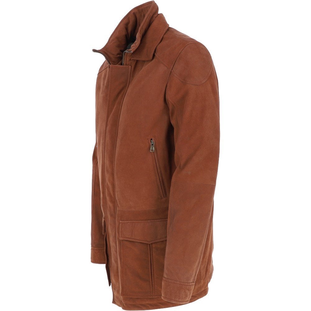 Men's Brown Nubuck Leather Jacket