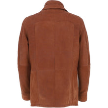 Lataa kuva Galleria-katseluun, Men&#39;s Brown Nubuck Leather Jacket
