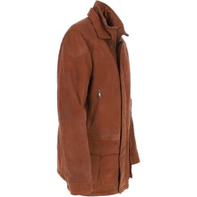 Lataa kuva Galleria-katseluun, Men&#39;s Brown Nubuck Leather Jacket
