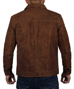 Men's Brown Suede Jacket
