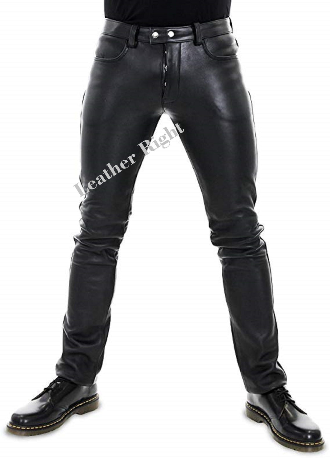 Men's Handmade 100% sheep Leather Clubwear party trouser Pants