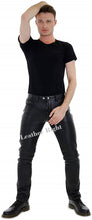 Cargar imagen en el visor de la galería, Men&#39;s Handmade 100% sheep Leather Clubwear party trouser Pants
