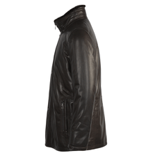 Afbeelding in Gallery-weergave laden, Men&#39;s Dark Brown Sheep Leather Jacket
