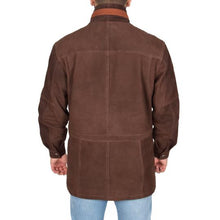 Indlæs billede til gallerivisning Men&#39;s Real Nubuck Leather Parka Jacket
