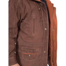Load image into Gallery viewer, Men&#39;s Real Nubuck Leather Parka Jacket
