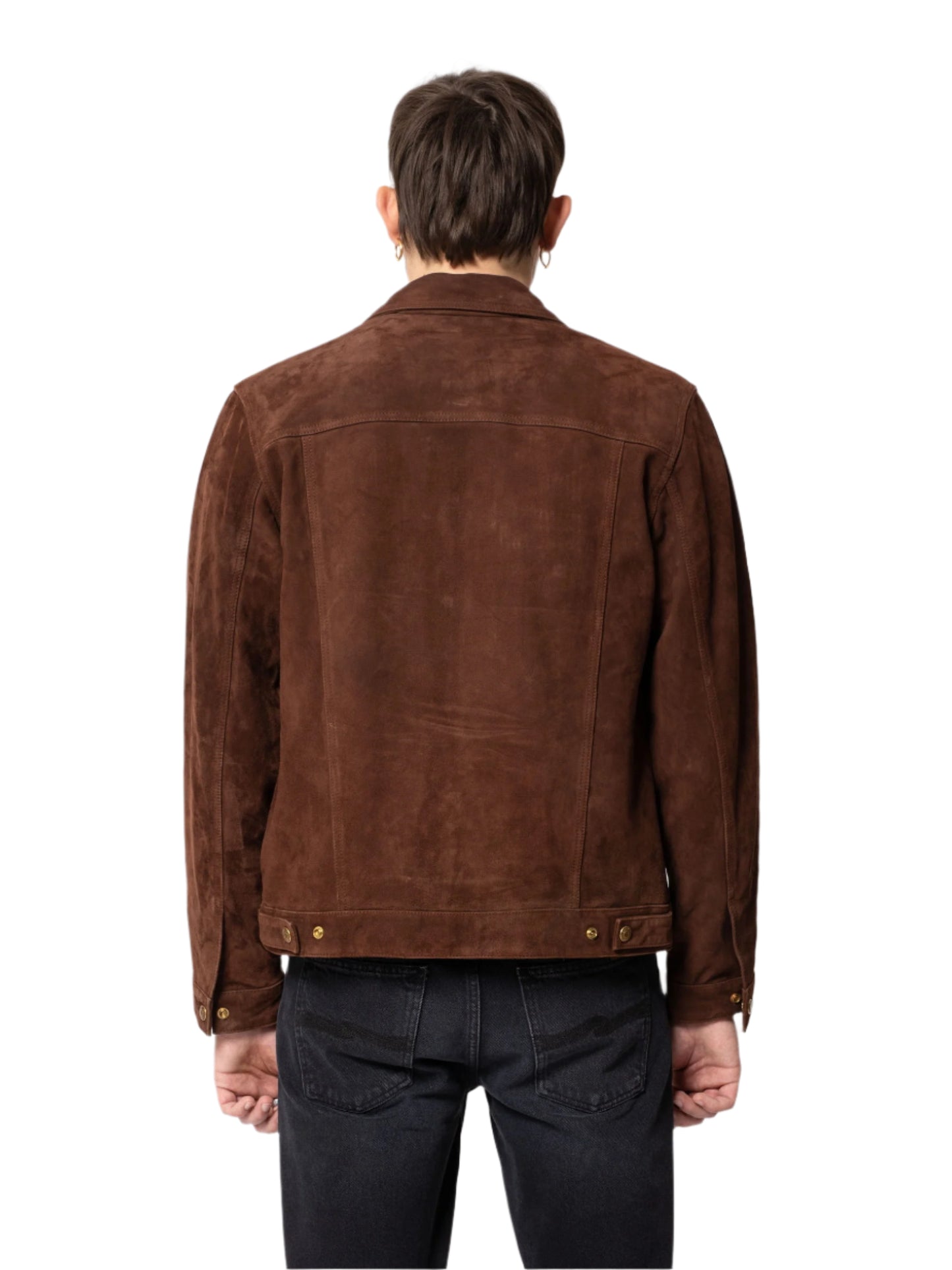 Men's Dark Brown Nubuck Jacket
