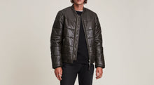Indlæs billede til gallerivisning Leather Puffer Jacket
