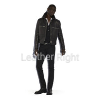Load image into Gallery viewer, Men&#39;s Black Leather Jacket
