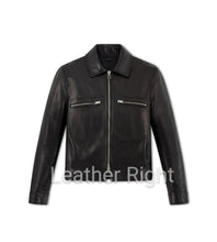 Carica l&#39;immagine nel visualizzatore di Gallery, Men&#39;s Black Leather Jacket

