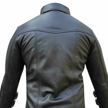 Charger l&#39;image dans la galerie, Chemise tendance en cuir véritable pour hommes
