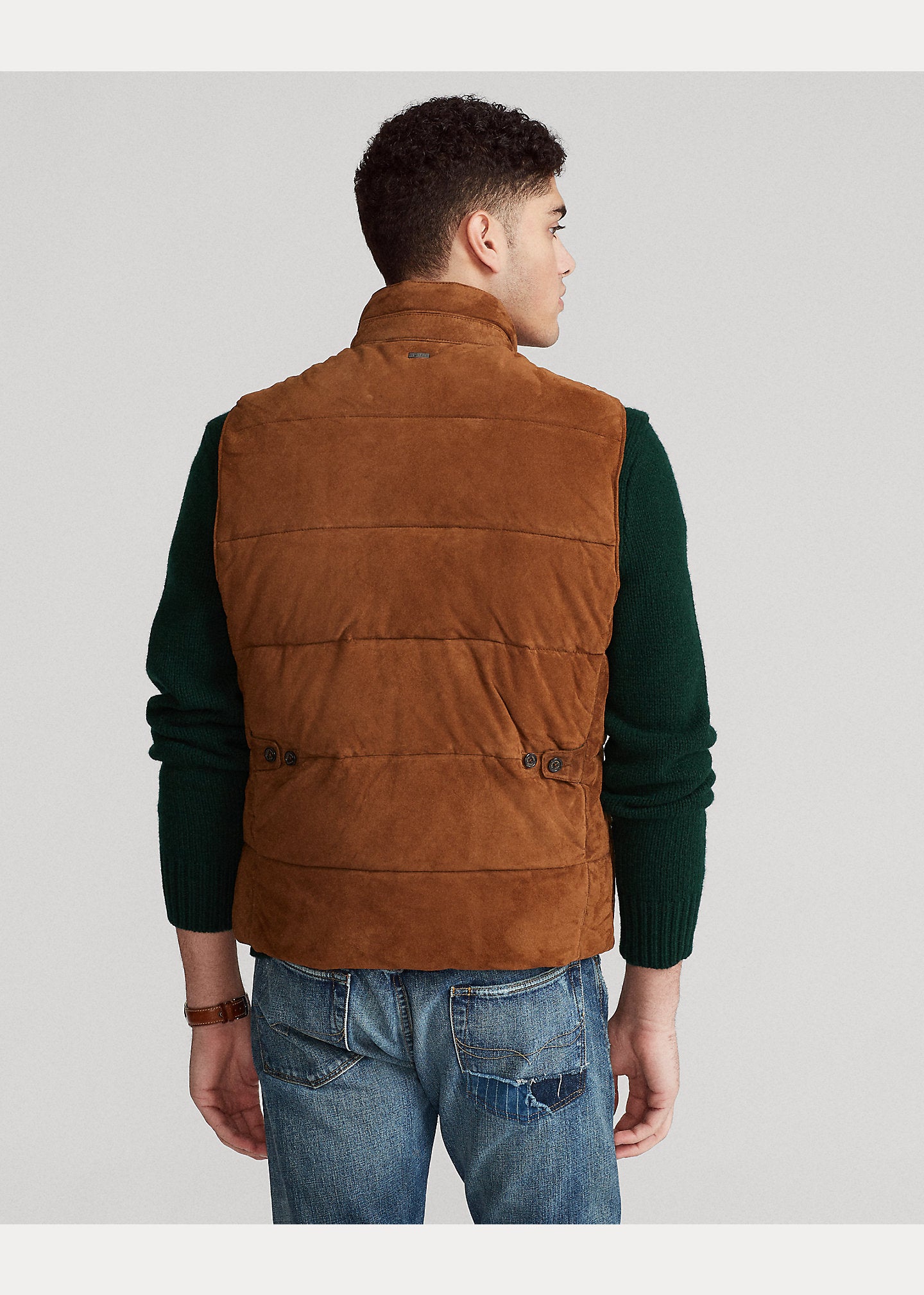 Brown Suede Gilet
