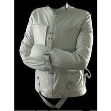 Carica l&#39;immagine nel visualizzatore di Gallery, Genuine Leather White Strait Jacket
