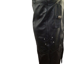 Carica l&#39;immagine nel visualizzatore di Gallery, Men&#39;s Black Genuine Leather Trench Coat Matrix Steampunk Gothic
