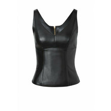 Afbeelding in Gallery-weergave laden, Ladies Genuine Leather Sleeveless Top
