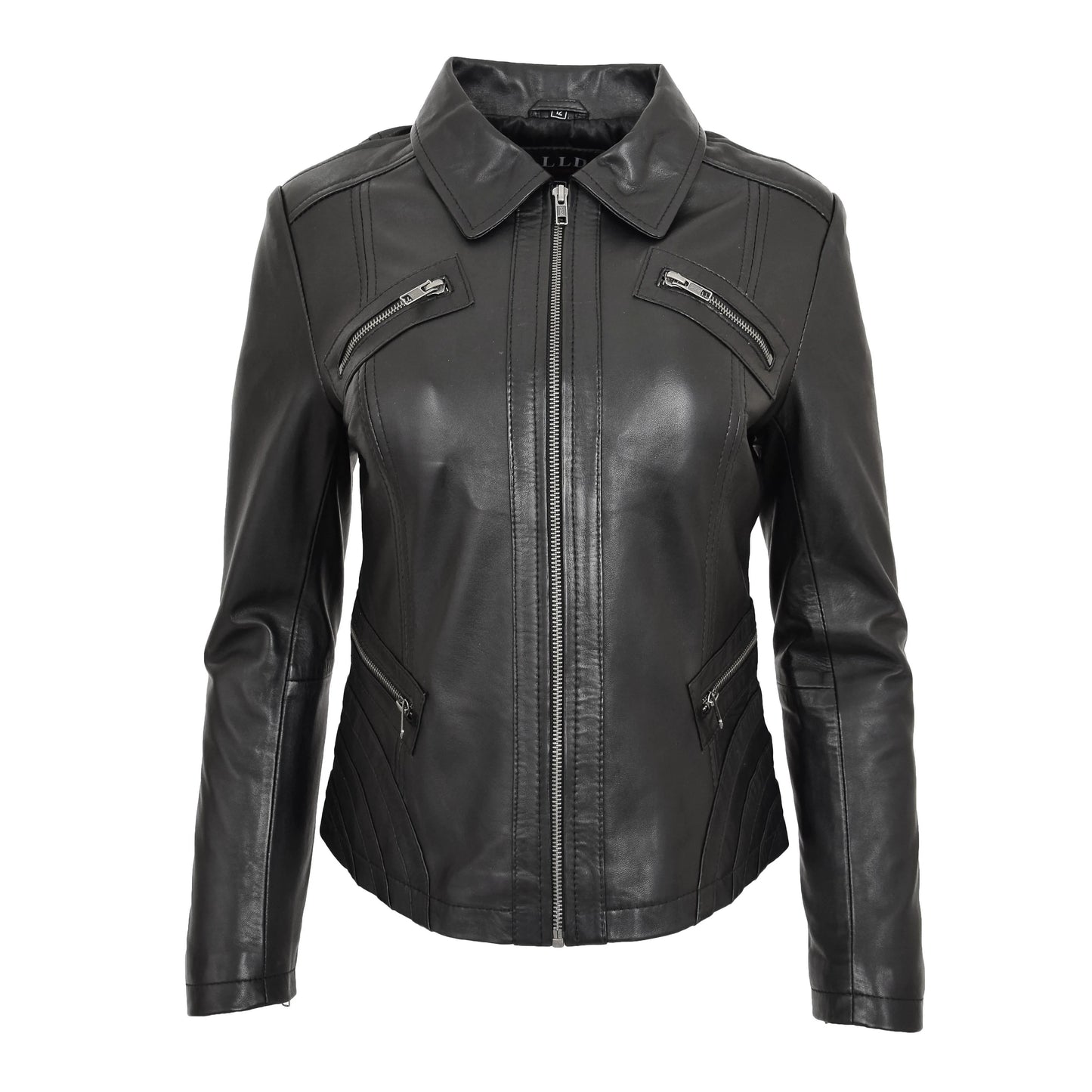 Women's Black Genuine Leather Jacket